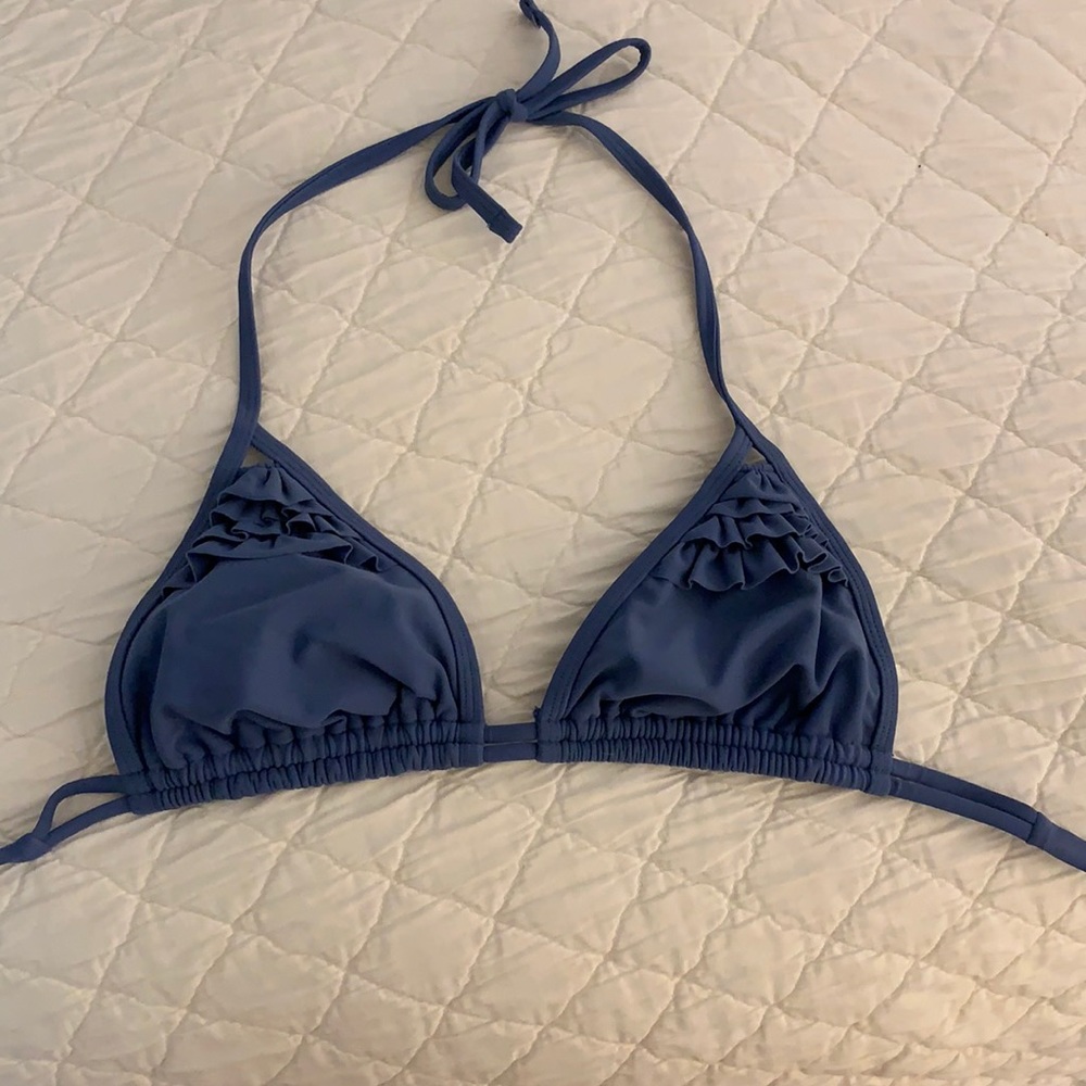 Bikini top in dust blue
